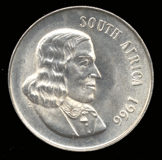 * 1966 ... 1 Rand ... UNC - Silver ... South Africa