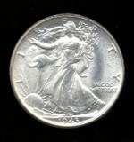 1943 ... GEM BU UNC ... Walking Liberty Half Dollar