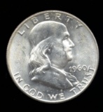 1960-D ... CH BU UNC ... Franklin Half Dollar
