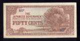 50 Cents ... WW2 Japanese Invasion Note for Malaya Borneo