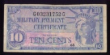 MPC -- 10 Cents ... Series 591 ... Military Payment Certificate