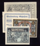 4 Notes ... 1920 Notgeld ... Old Money