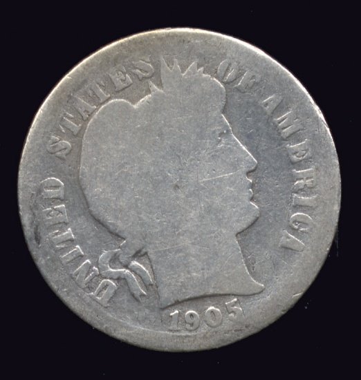 1905-S ... Better Date ... Barber Dime