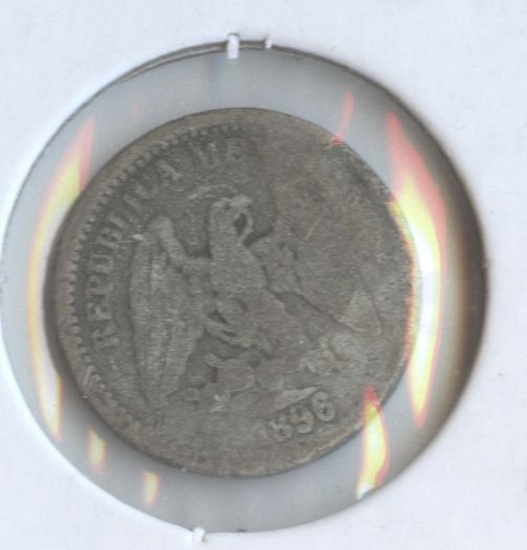 1896 MEXICO 5 CENTAVOS