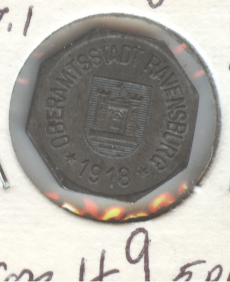 1918 GERMANY 5pf NOTGELD COIN