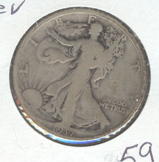 1917-S rev WALKING LIBERTY HALF
