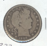 1908-D BARBER HALF