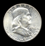 1958 ... BU  UNC ... Franklin Half Dollar