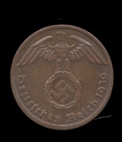 1939-A... 1 Pfennig ... Nazi Old German Coin