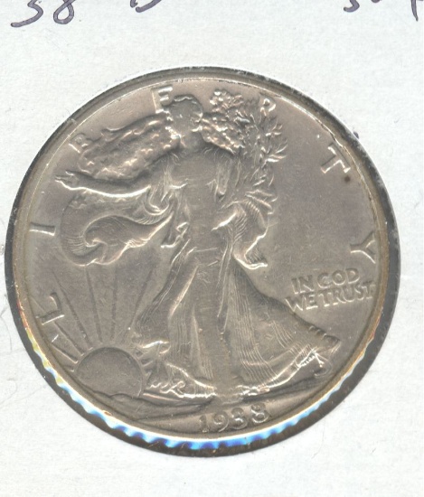 1938-D WALKING LIBERTY HALF