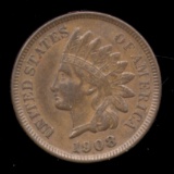 1908 ... AU ... Indian Head Cent