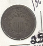 1867 SHIELD NICKEL