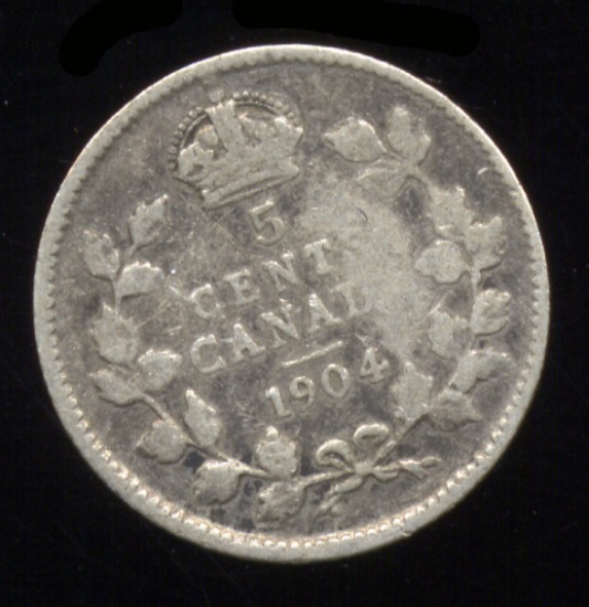 * 1904 ... 5 Cent - Silver ... Canada