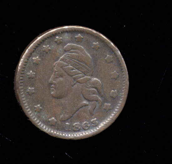 1863 ... Army & Navy ... 8-314 ... Civil War Token