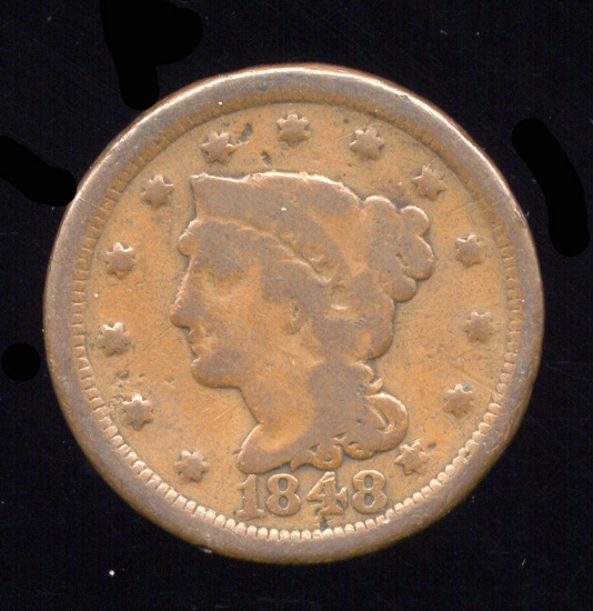 1848 ... G  Good ... Large Cent