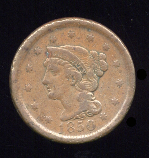 1850 ... VF ... Large Cent