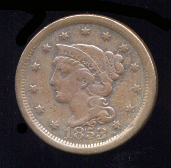 1853 ... F ... Large Cent