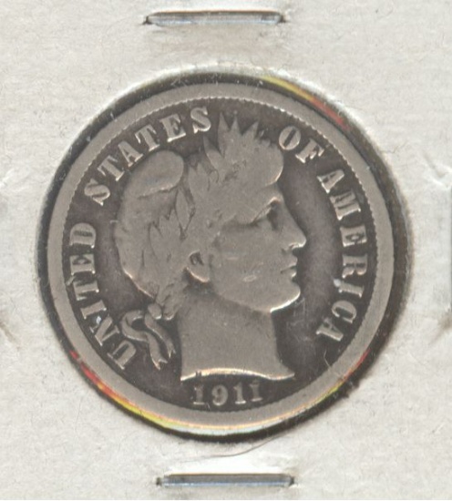 1911 BARBER DIME