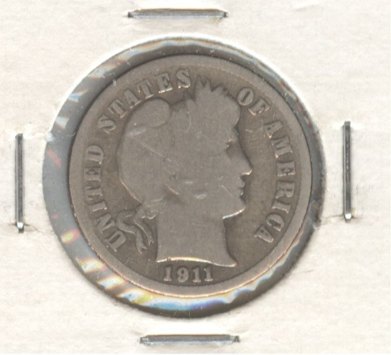 1911-S BARBER DIME