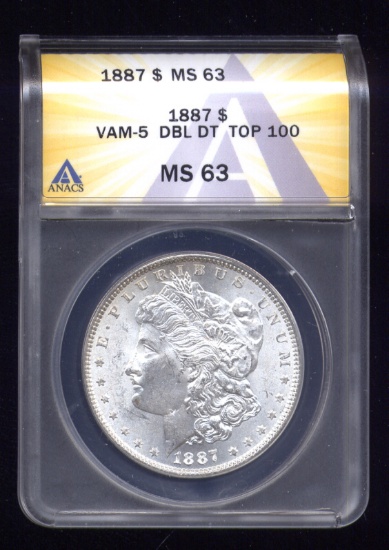 Welcome to Our Auction --- BONUS NIGHT -- FREE 1887 MS-63 MORGAN --- Value $100