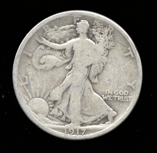 1917 ... Early Date ... Walking Liberty Half Dollar