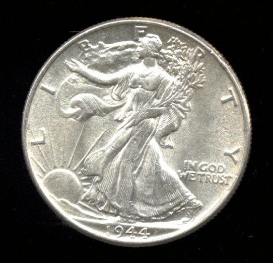 1944 ... AU ... Walking Liberty Half Dollar