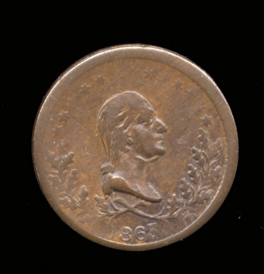 1863 ... Star ... Civil War Token