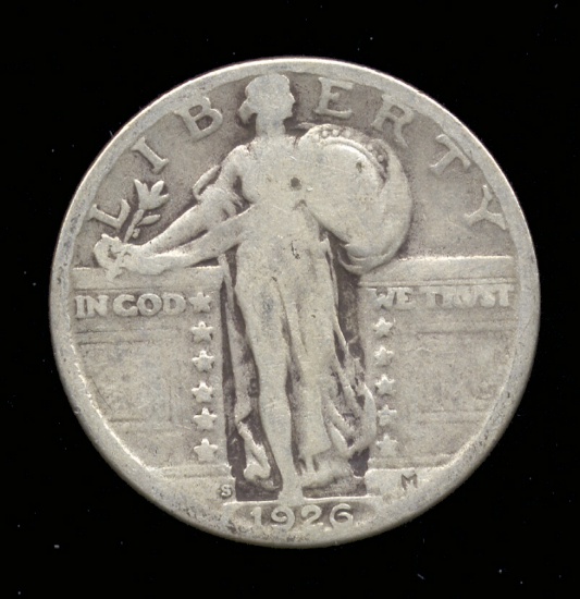 1926-S ... Bold Clear Date ... Standing Liberty Quarter