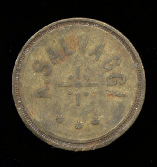 A. Salvaggi ... Good for 5 Cents ... Old Token