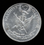 * 10 Lira ... BU 1960 ... Silver ... Turkey