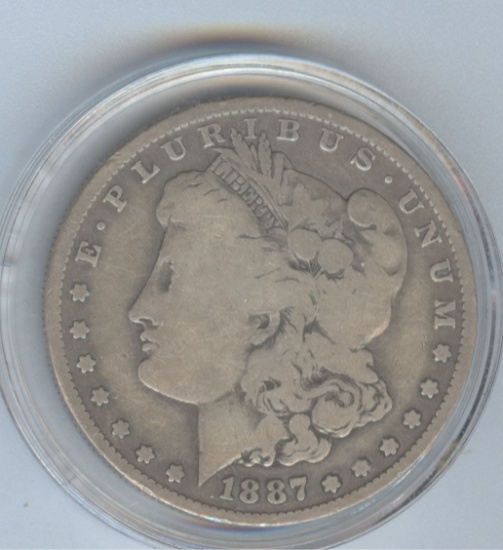 1887-O MORGAN SILVER DOLLAR