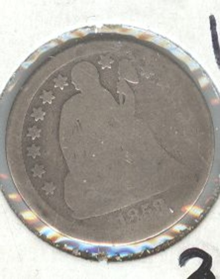 1858 SEATED LIBERTY DIME