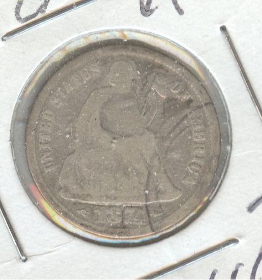 1874 SEATED LIBERTY DIME