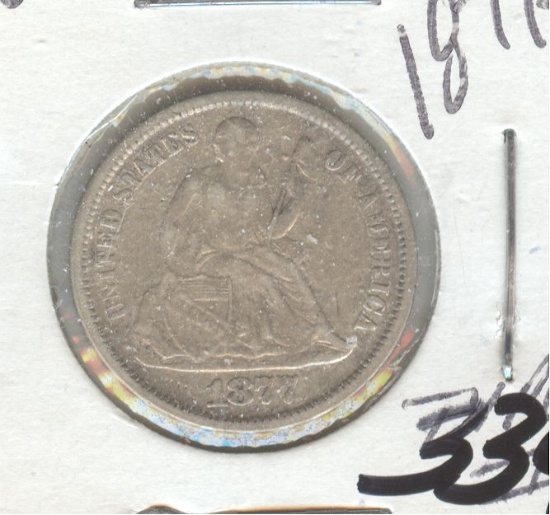 1877-S SEATED LIBERTY DIME