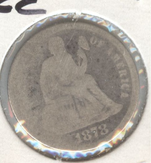 1878 SEATED LIBERTY DIME