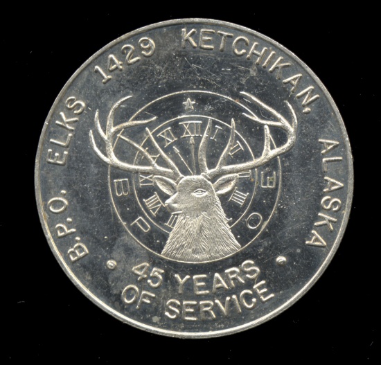 Ketchikan, Alaska ... Elks Club 1429 ... Alaska Centennial Medal