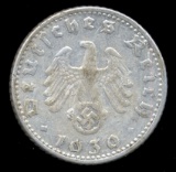 1939-G ... 50 Pfennig ... Old Nazi German Coin