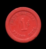 Prison Store Tokens ... N. Carolina
