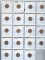 19 DIFFERENT WHEAT CENTS