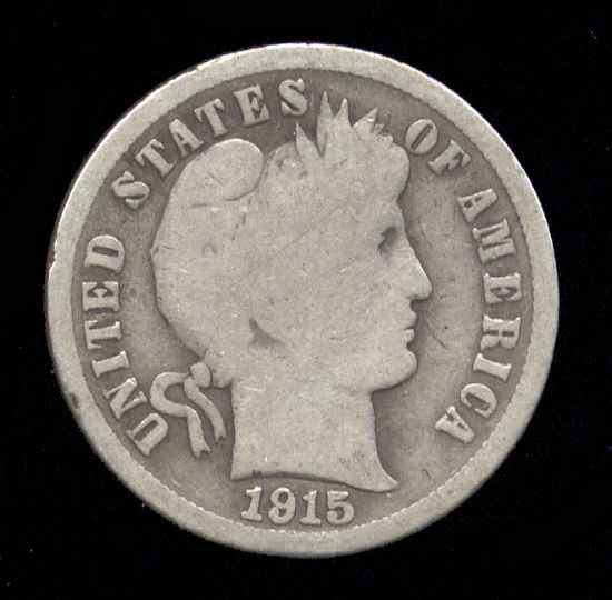1915-S ... Semi - Key Date ... Barber Dime