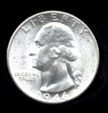 1946-D ... CH  BU  UNC ... Washington Quarter