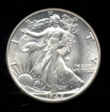1942 ... CH BU GEM ... Walking Liberty Half Dollar