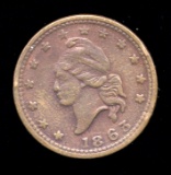 1863 ... Army & Navy ... Civil War Token