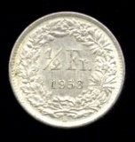 1958 ... Silver  1/2 Franc ... Switzerland