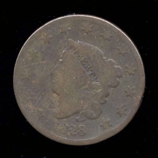 1828 ... Large Date ... 13 Stars ... Large Cent