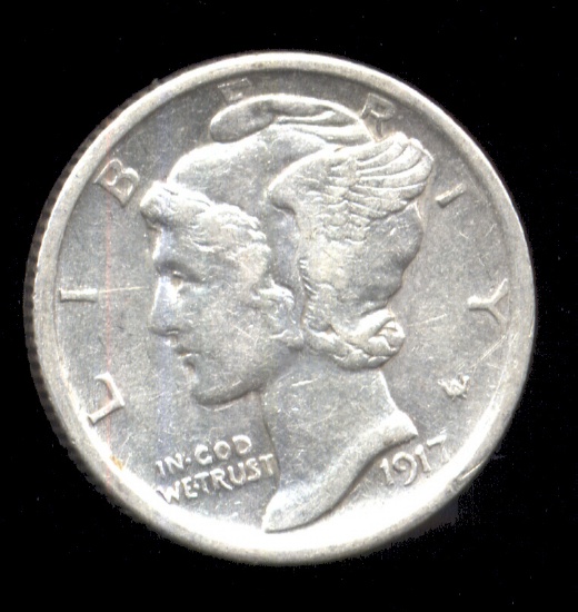 1917 ... Better Grade ... Mercury Dime