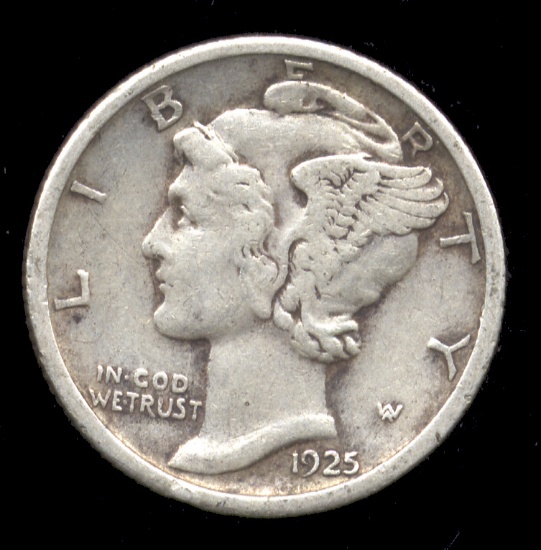 1925 ... Better Grade ... Mercury Dime