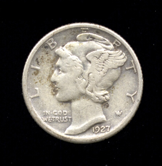 1927 ... Better Grade ... Mercury Dime