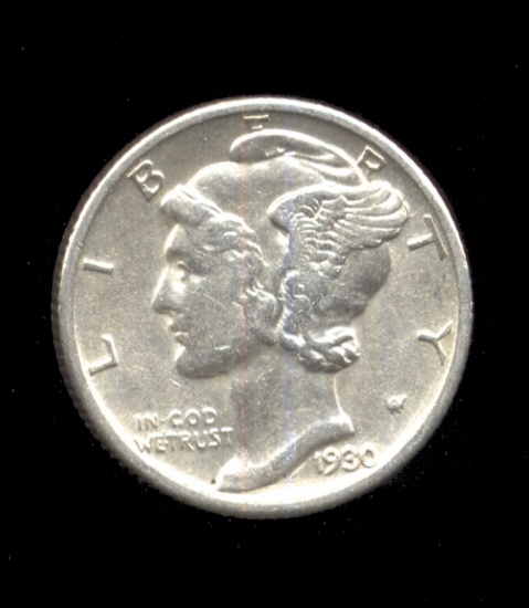 1930 ... AU ... Mercury Dime
