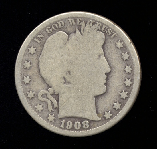 1908-D ... Barber Half Dollar